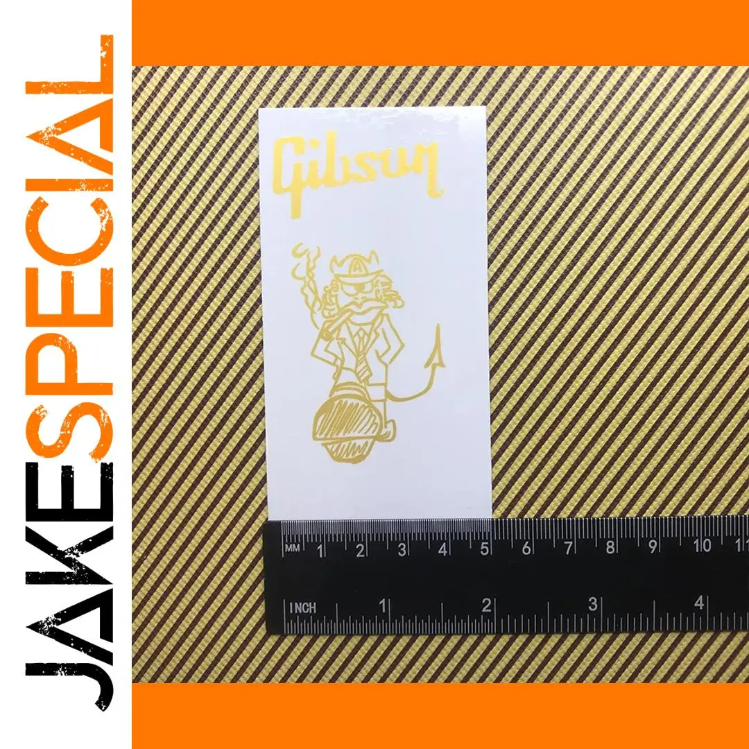 Gibson Logo Decal Sticker for Guitar Headstock - 3 Pcs 1 Gibson Logo Decal Sticker for Guitar Headstock - 3 Pcs