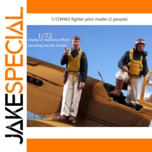 WWII Fighter Pilot Resin Miniature Set 1/72 Scale