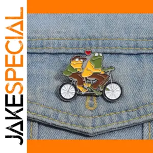 Frog and Toad Enamel Pins Cartoon Brooches