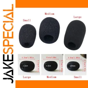 10-Pack Microphone Foam Covers for Gooseneck Mic