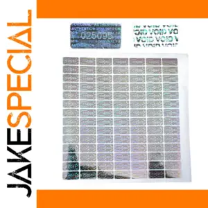10x20mm Silver Tamper Proof Warranty Stickers