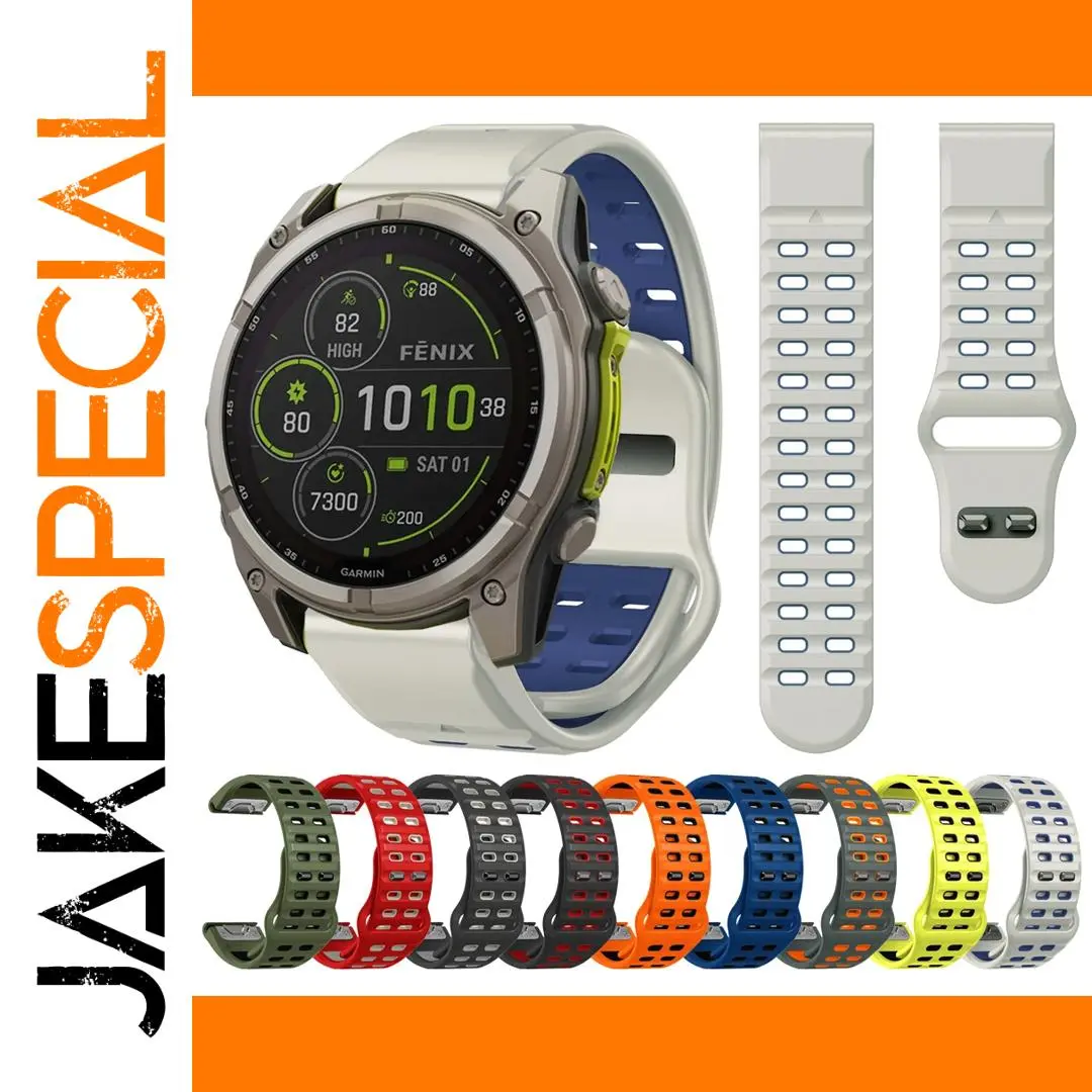 QuickFit Silicone Band for Garmin Fenix 8/7/6 1 QuickFit Silicone Band for Garmin Fenix 8/7/6