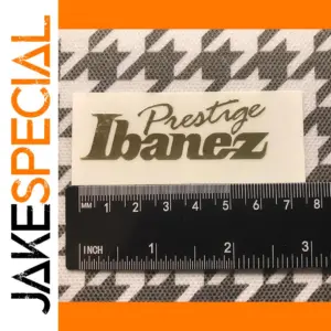 2Pcs Gold Ibanez Headstock Decal Set