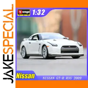 1:32 Bburago Nissan GTR 2009 GT-R R35 Model Car Metal Racing Car Model Simulation Car Decoration Collection Boy Kids Gift Toy