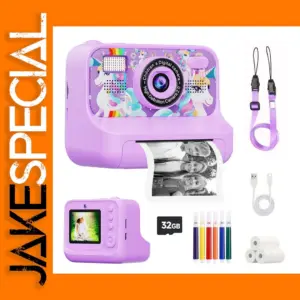 Kids Instant Print Camera with 32GB for Boys Girls