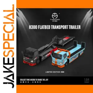 1:64 H300 Flatbed Transport Trailer Model Car