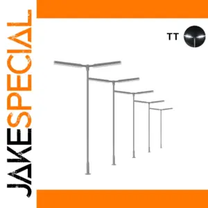 5pcs HO TT Scale Street Light Models LD06TTWGr
