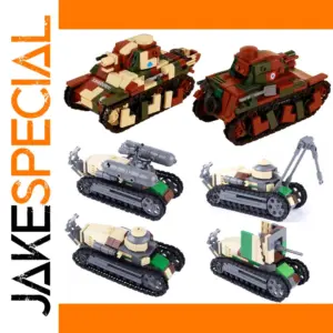 French WWII R-35 Light Tank Building Blocks