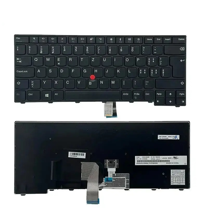 CH Swiss Keyboard for Lenovo T460/T450 3 CH Swiss Keyboard for Lenovo T460/T450 - Image 3