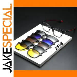 6-in-1 Magnetic Polarized Sunglasses for Men Women