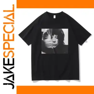 Lady Gaga Graphic Print Black T-Shirt