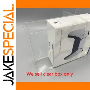 Clear PET Display Case for PS5 DualSense Controller