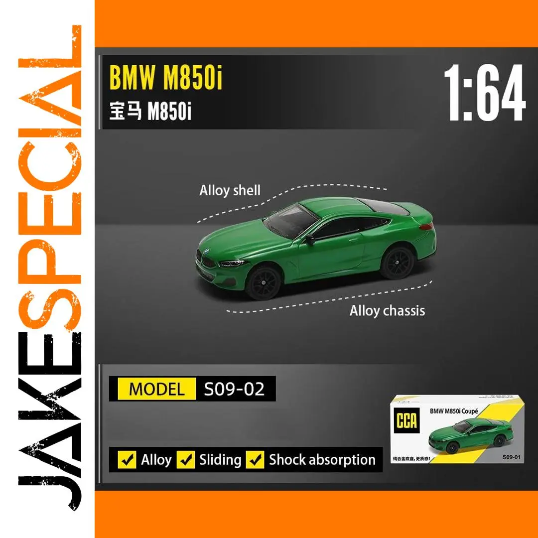 1:64 Scale BMW M850i Green Model Car 1 1:64 Scale BMW M850i Green Model Car