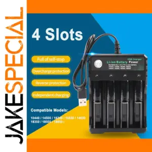 18650 USB Battery Charger with 4 Slots