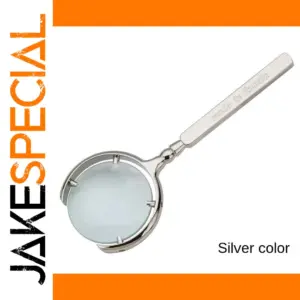 60mm Handheld 8X Magnifying Glass with Light