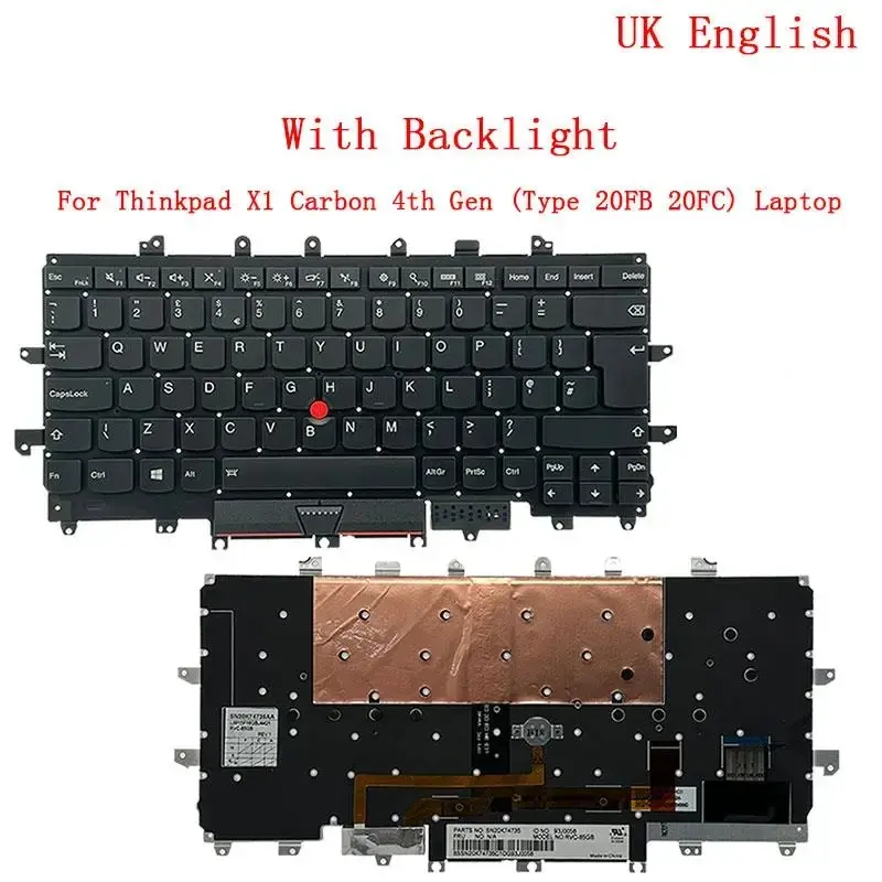 Lenovo Thinkpad X1 Carbon 4th Gen Keyboard 14 Lenovo Thinkpad X1 Carbon 4th Gen Keyboard - Image 14