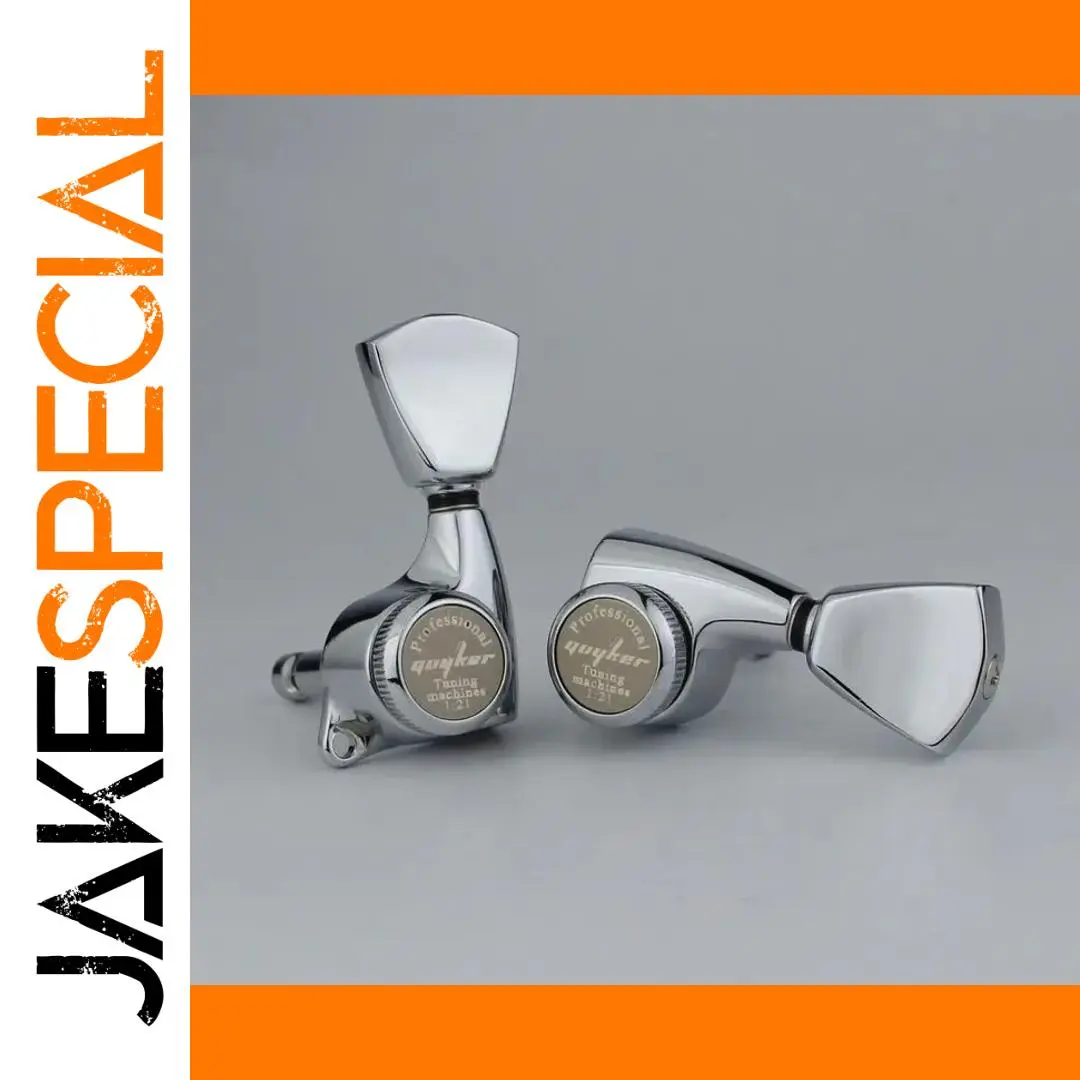 Guyker 3R3L Locking Guitar Tuning Pegs Chrome 1 Guyker 3R3L Locking Guitar Tuning Pegs Chrome