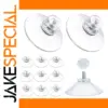Clear Suction Cup Hooks Set for Bathroom and Car