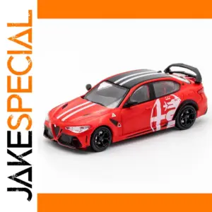 DCT 1/64 Giulia GTAm Red Sports Car Model