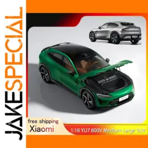 Xiaomi YU7 Jewel Green Titanium Alloy SUV Model 1:18 Scale 800V Medium Large Pure Electric Officially Licensed Collector's Toy