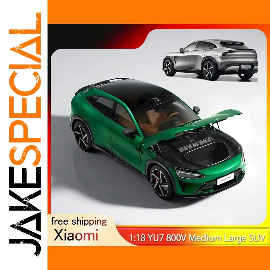 Xiaomi YU7 Jewel Green Titanium Alloy SUV Model 1:18 Scale 800V Medium Large Pure Electric Officially Licensed Collector's Toy 1 Xiaomi YU7 Jewel Green Titanium Alloy SUV Model 1:18 Scale 800V Medium Large Pure Electric Officially Licensed Collector's Toy