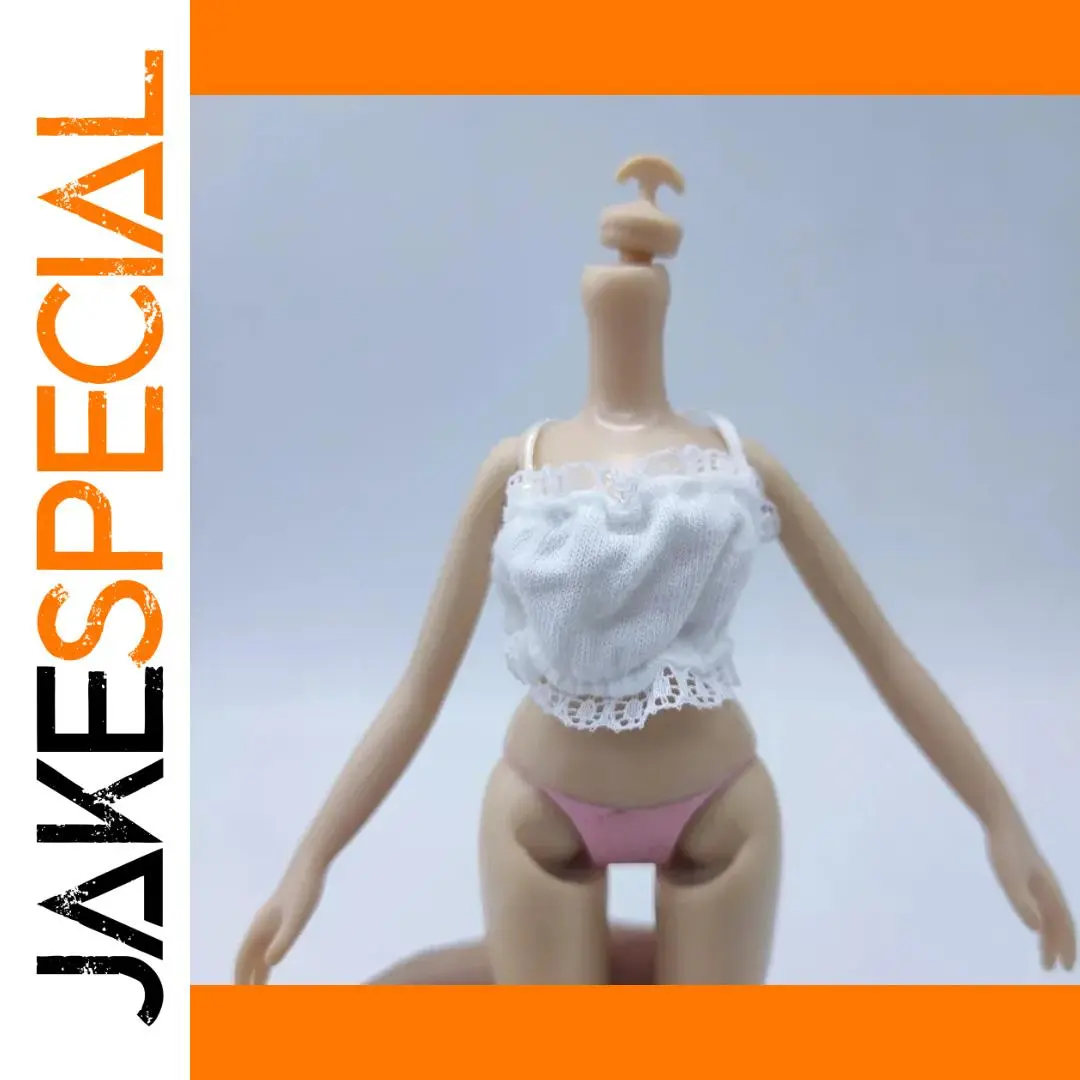1/6 Scale Fashion Doll White Top Pink Bottom 1 1/6 Scale Fashion Doll White Top Pink Bottom