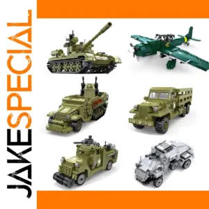 WW2 Military Tank and Aircraft Building Blocks Kit