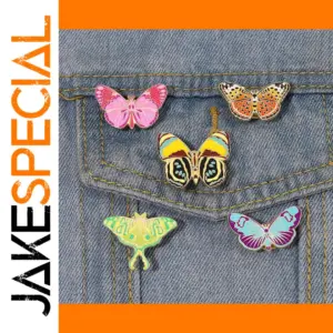 Colorful Butterfly Enamel Pins for Women