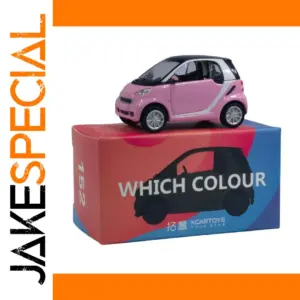 Pink 1:64 Smart Fortwo Diecast Model Car