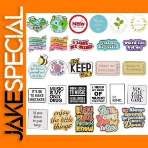 Letter Phrase Globe Enamel Pins for Clothing