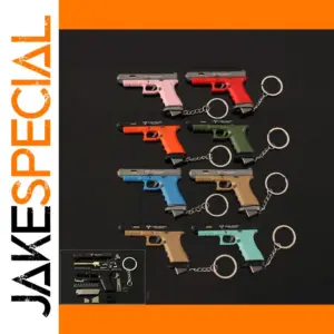 7cm Detachable Gun Keychain Model for Collectors