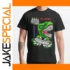Dinosaur T-Rex Cartoon Graphic T-Shirt for Men