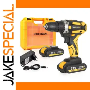 21V Cordless Electric Drill with Battery
