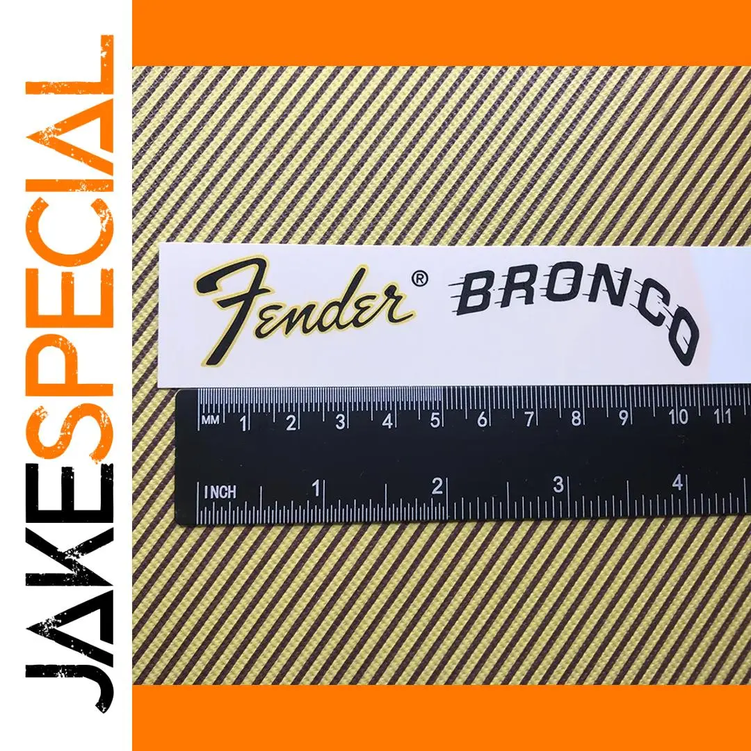 Fender BRONCO Guitar Headstock Decal Set of 3 1 Fender BRONCO Guitar Headstock Decal Set of 3