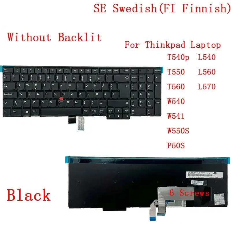 SE Swedish Finnish Keyboard for Lenovo ThinkPad 7 SE Swedish Finnish Keyboard for Lenovo ThinkPad - Image 7