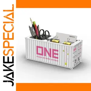 Shipping Container Desk Organizer with Logo