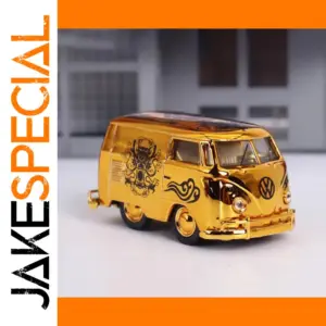 1:64 Alloy VW Van Model 1960 Gold Miniature