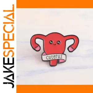 Feminist Uterus Enamel Brooch Pin