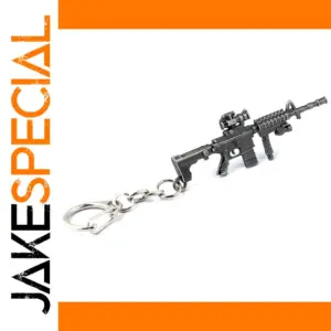 Mini Assault Rifle Keychain Black Finish