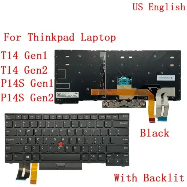 Backlit Keyboard for Lenovo ThinkPad T14 P14s - Image 9