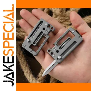 5-in-1 Titanium Folding Multitool Keychain Knife