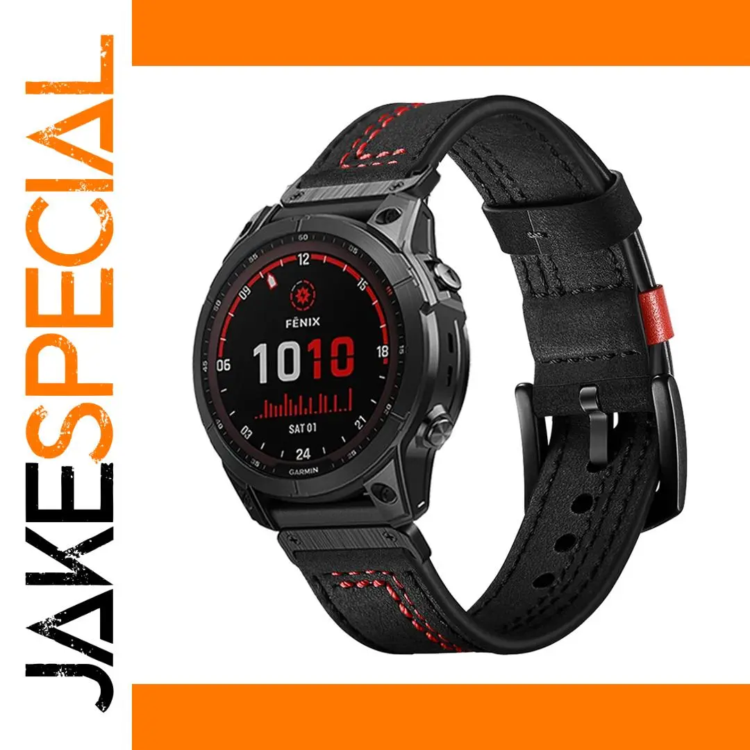 Leather QuickFit Watch Band for Garmin Fenix 1 Leather QuickFit Watch Band for Garmin Fenix