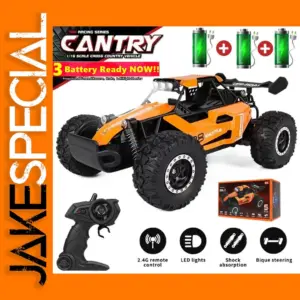 1:16 Off-Road RC Car with LED Lights and Shock Absorption