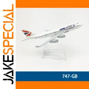 Boeing 747-GB Diecast Model with Stand