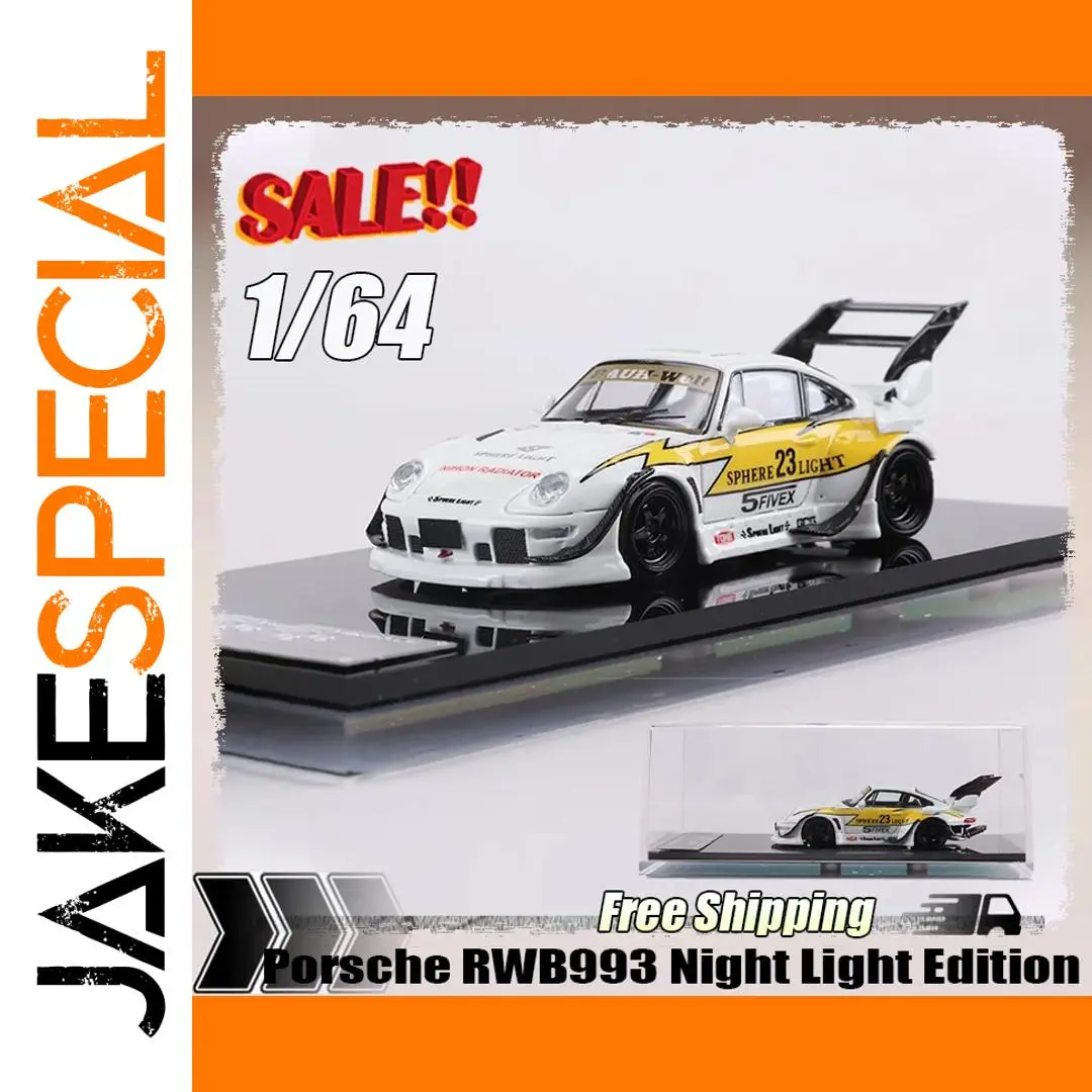 Porsche RWB993 Night Light 1:64 Diecast Car 1 Porsche RWB993 Night Light 1:64 Diecast Car