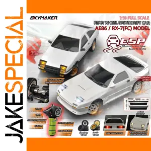 1:18 RC Drift Car AE86 RX-7 with Remote