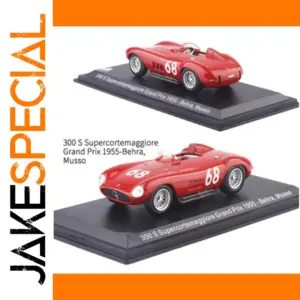 1:43 Scale Red Maserati 300 S Model Car