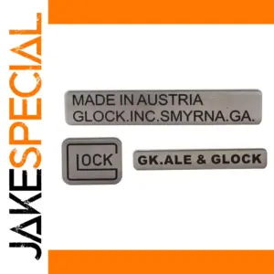 3-Piece Glock Metal Logo Sticker Set