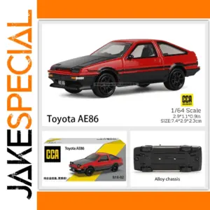 Toyota AE86 Red Miniature Model 1/64 by CCA