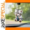 Realistic Cat-Shaped Car Pendant Ornament